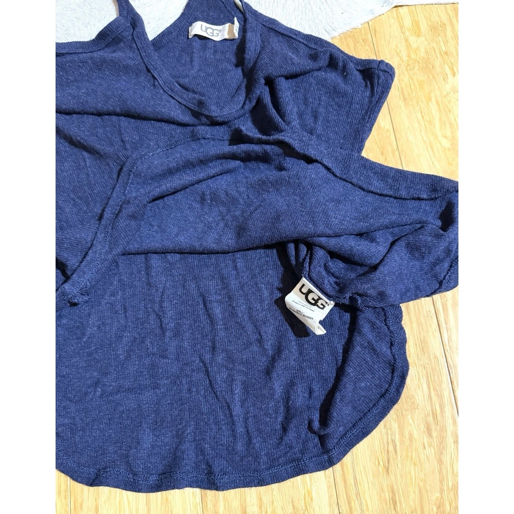 UGG eveline navy blue tank top womens size small Racerback Rayon Super Soft - Picture 6 of 7